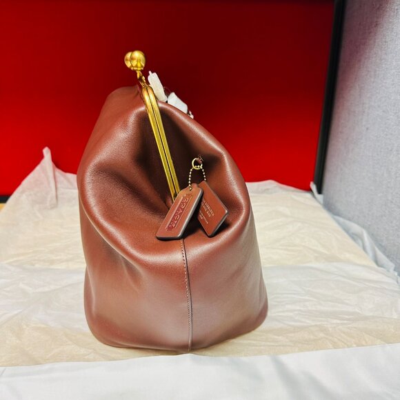 NWT Coach Large Kisslock Frame Bag - Picture 4 of 7